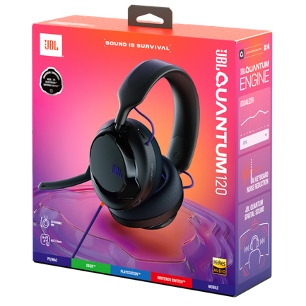 JBL Quantum 120 Over-Ear Wired Headset - Image 2